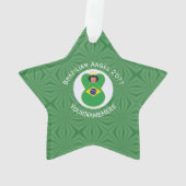 Drapeau de Noël brésilien personnalisé (dos)