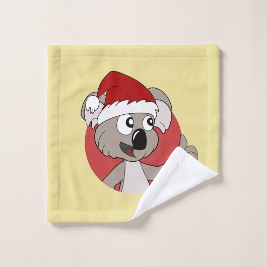 Drapeau de Noël en koala (Gant de toilette)