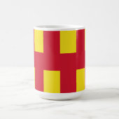 Drapeau de Northumberland Magic Mug (Centre)