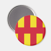 Drapeau de Northumberland Magnet (Recto/Verso)