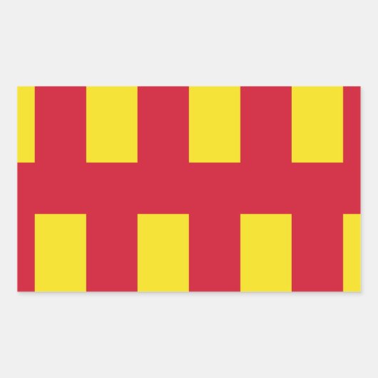 Drapeau de Northumberland Sticker rectangulaire (Devant)