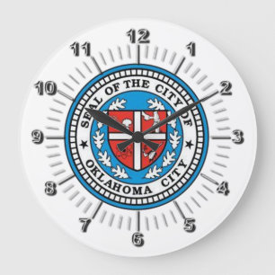 Drapeau de Oklahoma City (Oklahoma) Grande Horloge