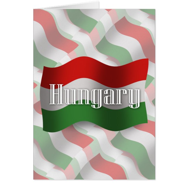 Drapeau de ondulation de la Hongrie (Devant)