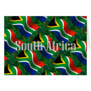 Drapeau de ondulation de l'Afrique du Sud