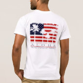 Drapeau de palme USA T-Shirts hommes (Dos)