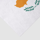 Drapeau de papier de soie de soie de la Chypre (Détail)