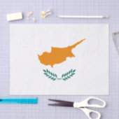 Drapeau de papier de soie de soie de la Chypre (Artisanat)