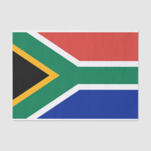 Drapeau de papier de soie de soie de l'Afrique du