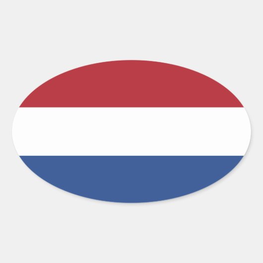 Drapeau de Pays-Bas Oval Sticker (Devant)