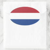 Drapeau de Pays-Bas Oval Sticker (Sac)