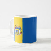 Drapeau de Philadelphie, Pennsylvanie Coffee Mug (Devant gauche)