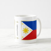 Drapeau de Philippines + Tasse de carte (Devant droit)