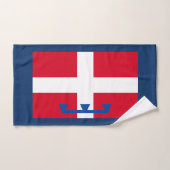 Drapeau de Piémont (région italienne) (Serviette à main)