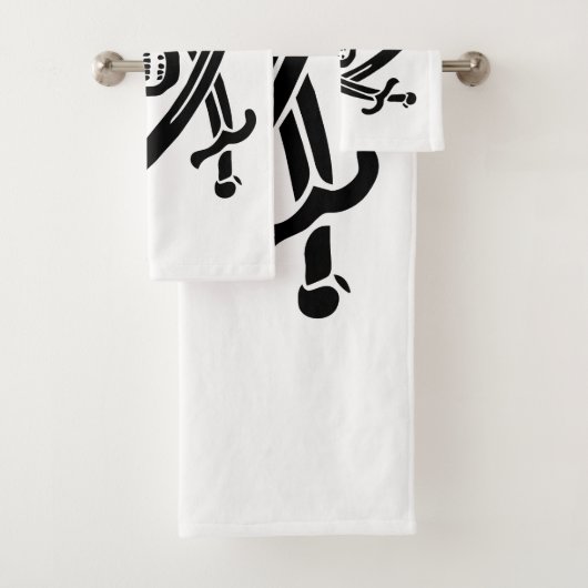 Drapeau de pirate Crâne croisé épées (En situation)