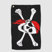 Drapeau de pirate serviette de golf (Devant)