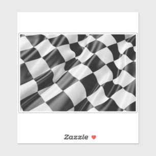 Drapeau de piste de course Autocollant en vinyle