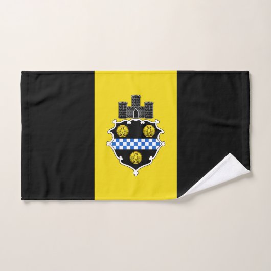 Drapeau de Pittsburgh, Pennsylvanie Serviette à ma (Serviette à main)