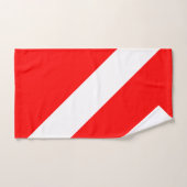 Drapeau de plongée Plongeur en apnée Plongeur en b (Serviette à main)