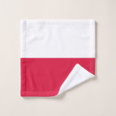 Drapeau de Pologne (Gant de toilette)
