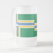 Drapeau de Portland, Oregon Gelé Beer Mug (Devant gauche)