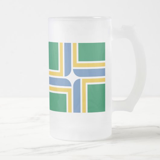 Drapeau de Portland, Oregon Gelé Beer Mug (Droit)