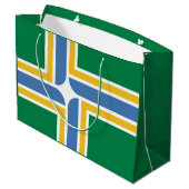 Drapeau de Portland, Oregon Grand sac cadeau (Dos Angle)