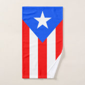 Drapeau de Porto Rico (Serviette à main)