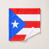 Drapeau de Porto Rico (Gant de toilette)