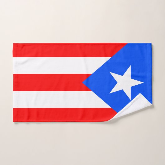 Drapeau de Porto Rico (Serviette à main)