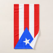 Drapeau de Porto Rico (Serviette à main)