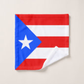 Drapeau de Porto Rico (Gant de toilette)