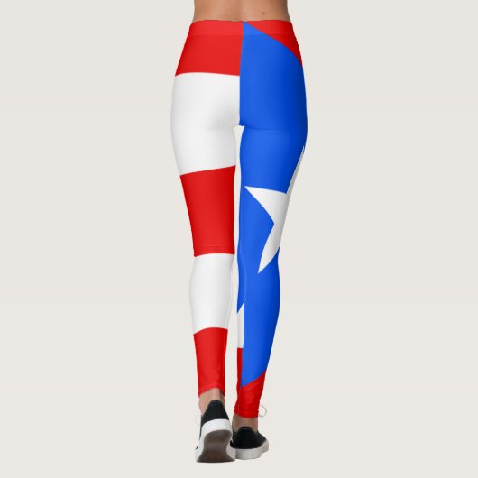 Drapeau de Porto Rico legging (Dos)