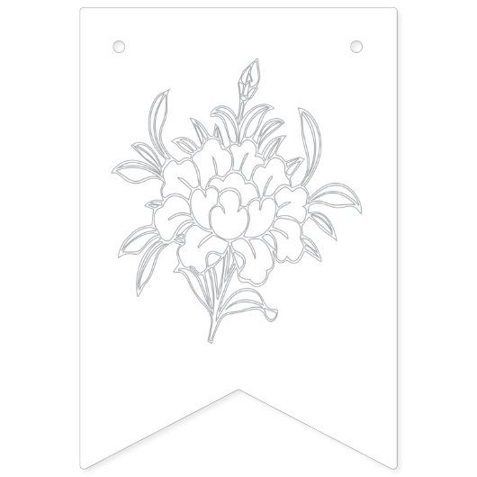 Drapeau de prière tibétain aux symboles bouddhiste (Deuxième drapeau)