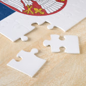 Drapeau de puzzle de photo de la Serbie (Côté)