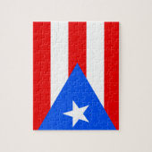 Drapeau de puzzle de Porto Rico (Vertical)