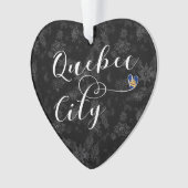 Drapeau De Québec En Coeur (devant)