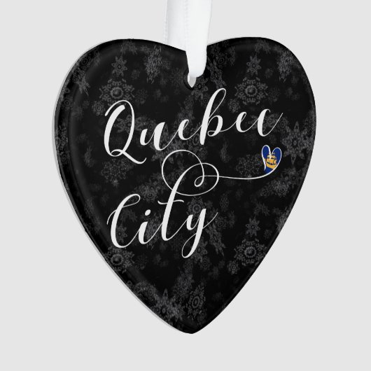 Drapeau De Québec En Coeur (devant)