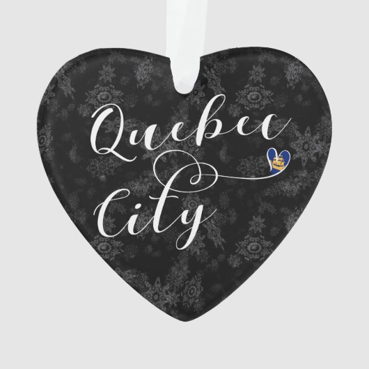 Drapeau De Québec En Coeur (dos)