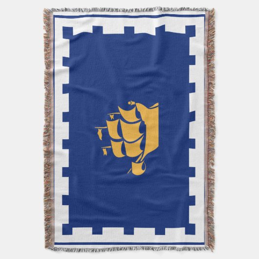 Drapeau de Québec Jetée de couverture (devant Vertical)