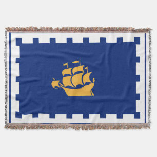 Drapeau de Québec Jetée de couverture
