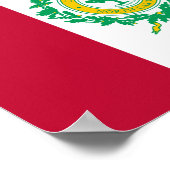 Drapeau de Raleigh, affiche de Caroline du Nord (Coin)