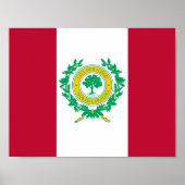 Drapeau de Raleigh, affiche de Caroline du Nord (Devant)