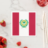 Drapeau de Raleigh, serviettes en papier de Caroli (En situation)