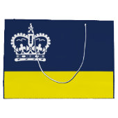 Drapeau de Regina (Saskatchewan) Grand sac cadeau (Dos)