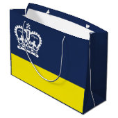 Drapeau de Regina (Saskatchewan) Grand sac cadeau (Dos Angle)
