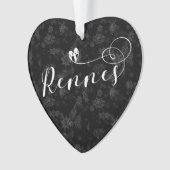 Drapeau de Rennes en coeur, Roazhon, Flocon de nei (devant)