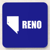 Drapeau de Reno, Dessous de verre du Nevada (Devant)