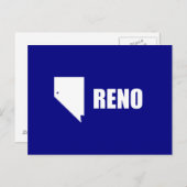 Drapeau de Reno, Nevada Carte Postale (Devant / Derrière)