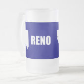 Drapeau de Reno, Nevada Gelée Beer Mug (Devant gauche)