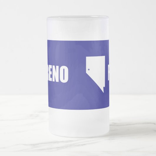Drapeau de Reno, Nevada Gelée Beer Mug (Centre)
